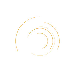 Obraz premium gold circle
