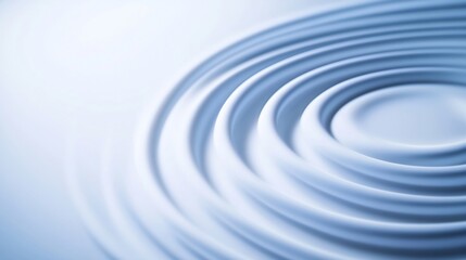 Abstract swirling blue forms create serene calming ripples. AI Generated