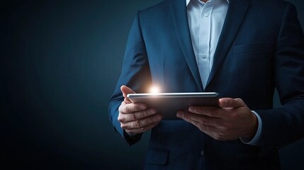 Sales manager showcasing digital insights to team during a collaborative business meeting, emphasizing technology-driven strategies and data analysis