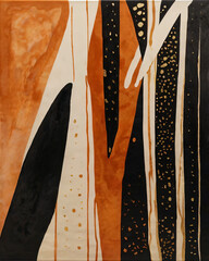 Obraz premium The orange abstract illustration blends various shades seamlessly.