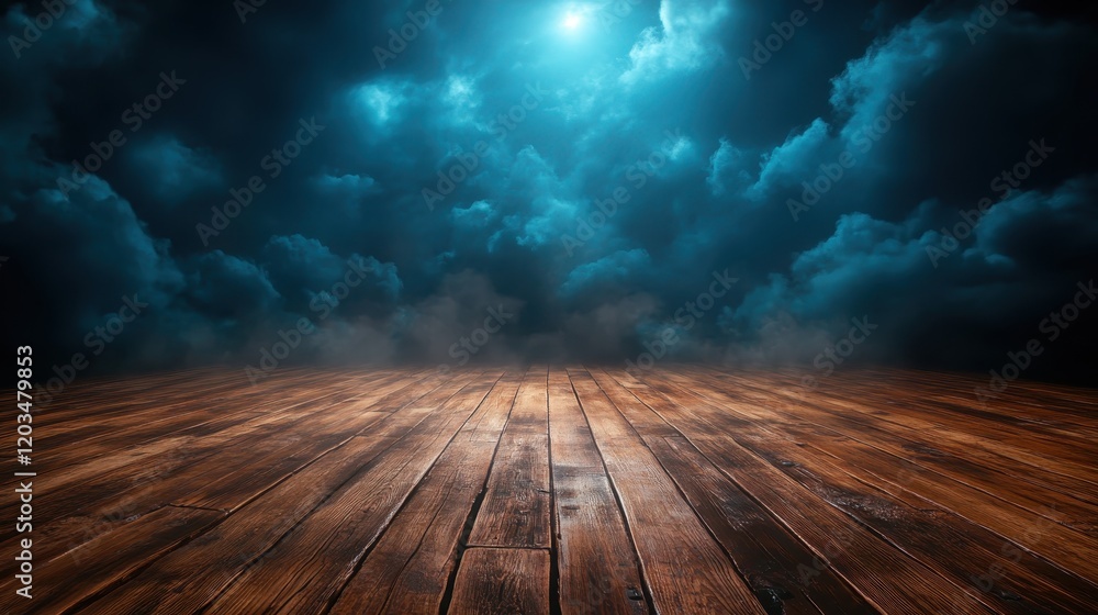 Poster an ethereal foggy scene emanating a sense of mystery, featuring soft ambient light filtering through