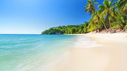 Fototapeta premium Tranquil Tropical Beach Scene