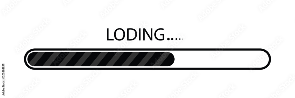 Poster loading bar icon. download progress. process upload. loading. big set load icon. progress bar for up