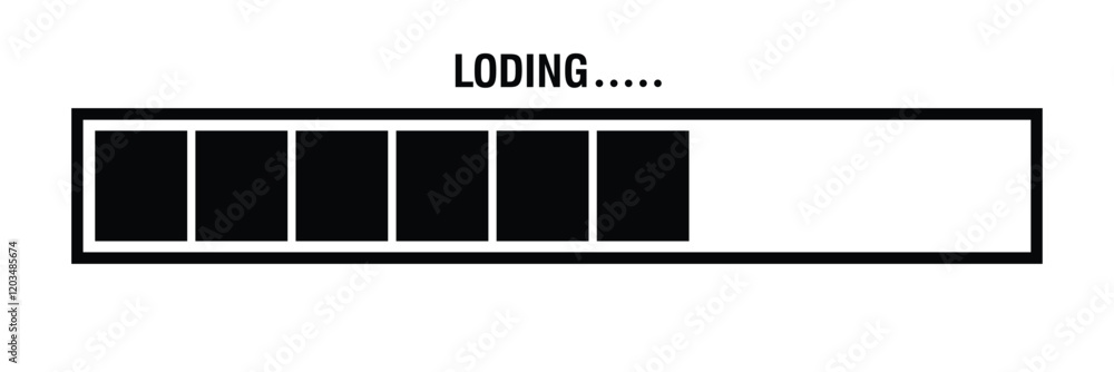 Poster loading bar icon. download progress. process upload. loading. big set load icon. progress bar for up