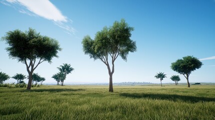 Obraz premium Tranquil Savanna Landscape