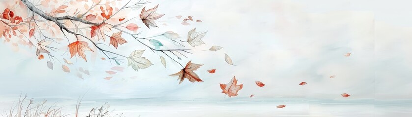 red and green leaves