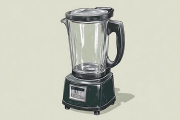 Stylish Retro Blender Illustration