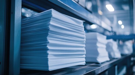 Obraz premium A stack of incorrectly loaded paper being removed to fix a printer jam.