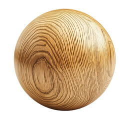 oak wood sphere, smooth oak wood texture ball, cutout png
