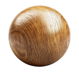 oak wood sphere, smooth oak wood texture ball, cutout png