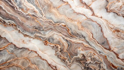 Naklejka premium Abstract Marble Texture: Soft Pink, Grey & Brown Veins - Tilt-Shift Backdrop