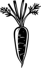 Hand-Drawn Carrot Vector Illustration Vegetables
