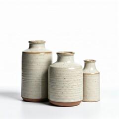Elegant Ceramic Vases in Neutral Tones for Modern Decor