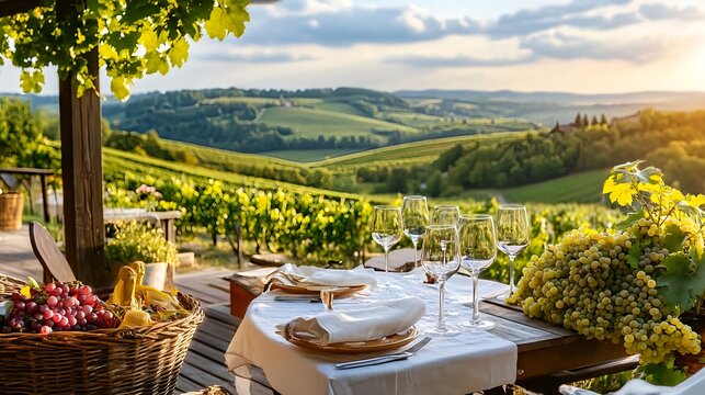 tuscan vineyard sunset dinner - foodie travel