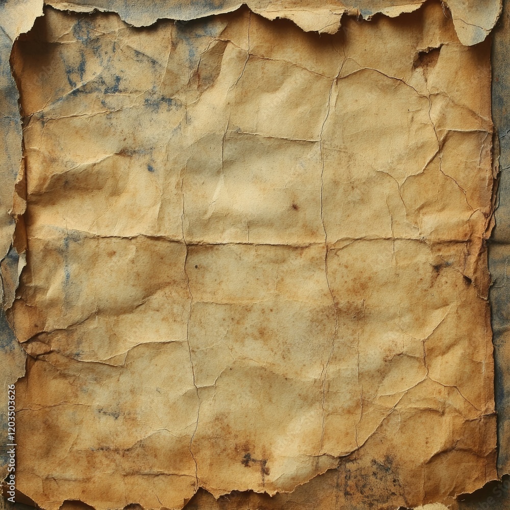 Aufkleber intriguing old paper canvas texture grunge background with faded ink stains and worn edges creating 