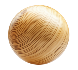 pine wood sphere, smooth pine wood texture ball, cutout png