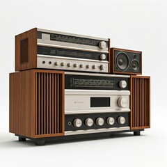 Fototapeta premium Vintage Audio Equipment with Retro Design and Classic Features