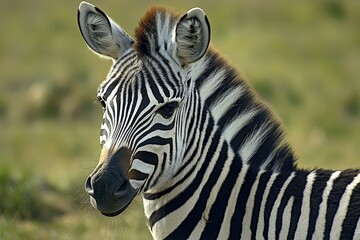 Naklejka premium Lama close-up, Hyper Real. Beautiful simple AI generated image
