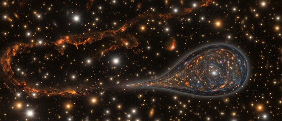 Cosmic Galaxy Nebula Wormhole Space Travel Art