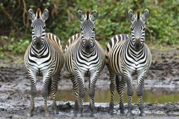 Fototapeta premium Close-up of a camel in the desert with a golden sunset.. Beautiful simple AI generated image