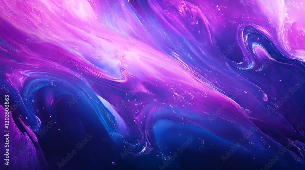 Aufkleber an abstract background created by the dynamic blend of water and oil, showcasing swirling patterns a