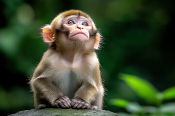 Fototapeta premium Close-up of a camel in the desert with a golden sunset.. Beautiful simple AI generated image