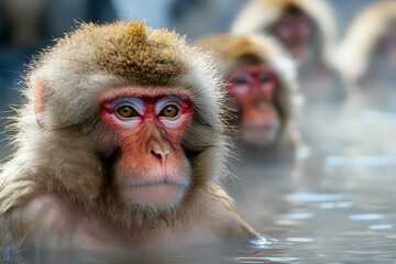 Obraz premium Closeup of a yellow-furred camel pouts in a display of its lower lip, in a zoo in Sydney, Australia. Beautiful simple AI generated image