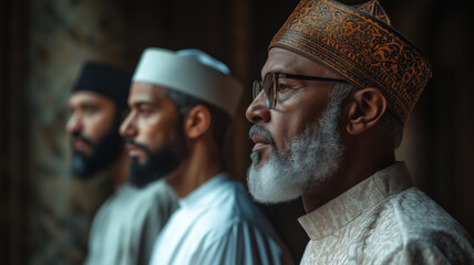 Fototapeta premium Religious leaders engage in dialogue for peace and understanding