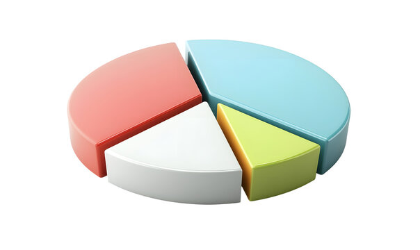 3D pie chart data analysis presentation infographic