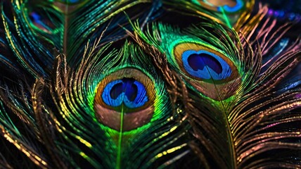 Fototapeta premium Peacock feathers