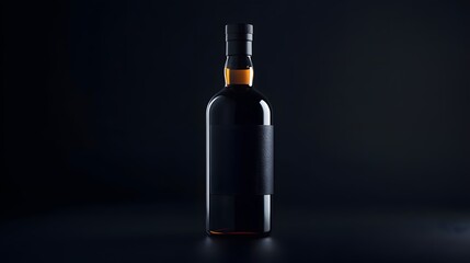wine bottle and glass