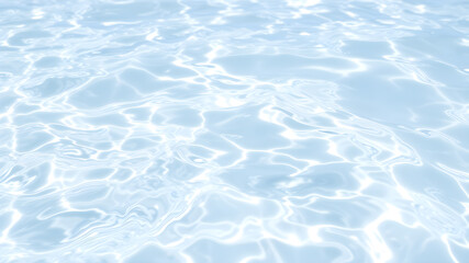 White water with ripples on the surface. Defocus blurred transparent white colored clear calm water surface texture with splashes. Water waves with shining pattern texture background. Generative AI