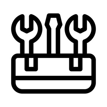 recommend clip art: toolbox line icon
