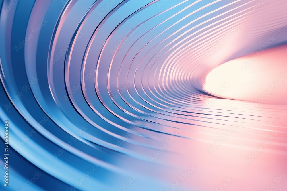 Poster waves of light create a mesmerizing flow of color in a modern abstract design with soothing curves a