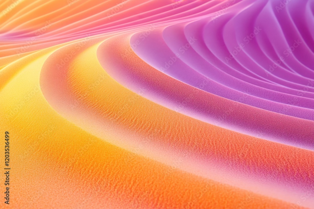 Poster smooth waves of colorful gradients create a mesmerizing display of flowing hues and textures in a se