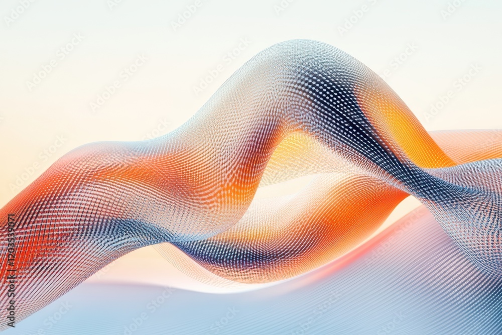 Poster colorful flowing patterns create an abstract wave design that mesmerizes with its dynamic movement a