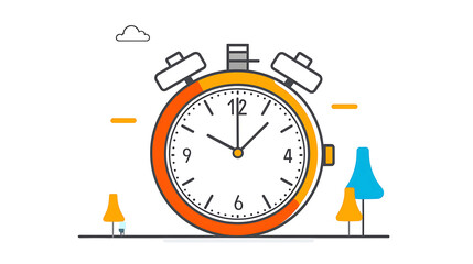 A clock with the hands at 3 and 9. generated using AI