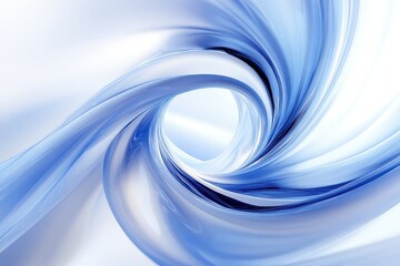 Swirling patterns of blue and white create a mesmerizing vortex that invites the viewer to explore within its depths. Generative AI