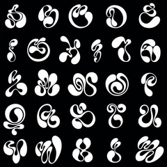 Abstract alphabet street graffiti design