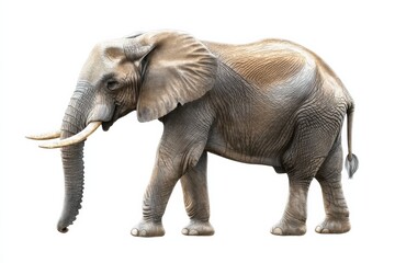 Fototapeta premium elephant isolated on white background