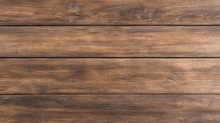 Fototapeta premium Rich brown wood planks create rustic texture background. AI Generated