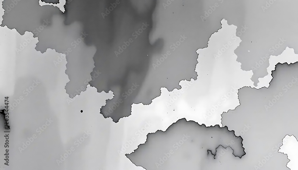 Poster abstract grayscale cloudscape artistic rendering