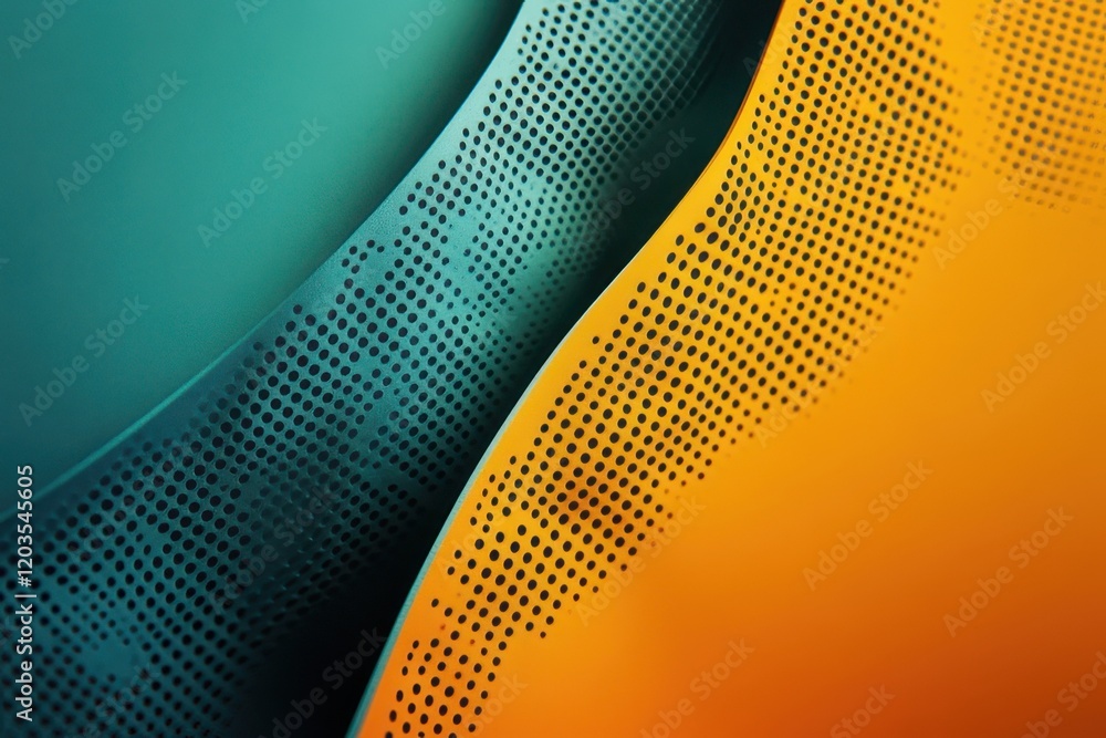 Poster abstract patterns intertwining in vibrant colors create a mesmerizing visual experience in modern ar