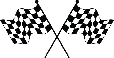 checkered racing flag NASCAR Racing Flag motorbike racing, sports finish line flag cutfile vector eps © Raja