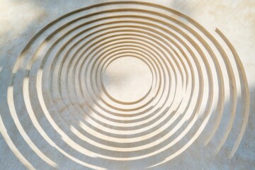 Intricate geometric patterns create a mesmerizing visual experience in serene natural sunlight. Generative AI