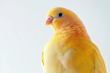 Vibrant Yellow Parrot Portrait