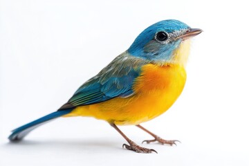 Fototapeta premium Vibrant Blue and Yellow Bird