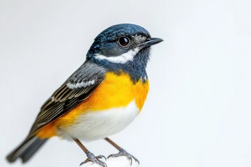 Obraz premium Vibrant little bird with striking colors.