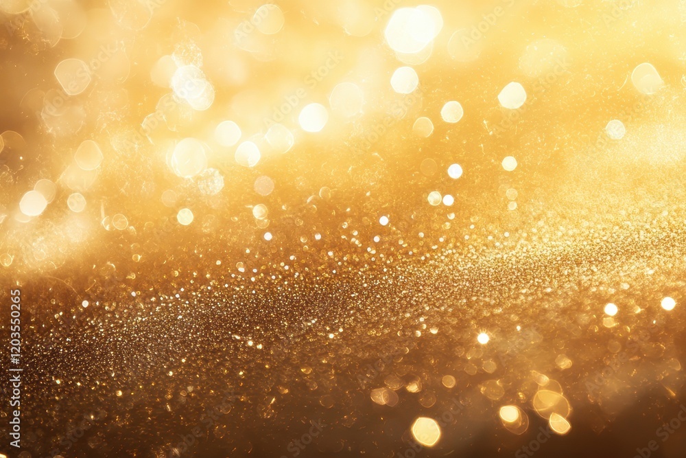 Poster sparkling golden light dances across a textured surface in a mesmerizing display of warmth and brill