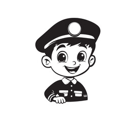 police officer cartoon